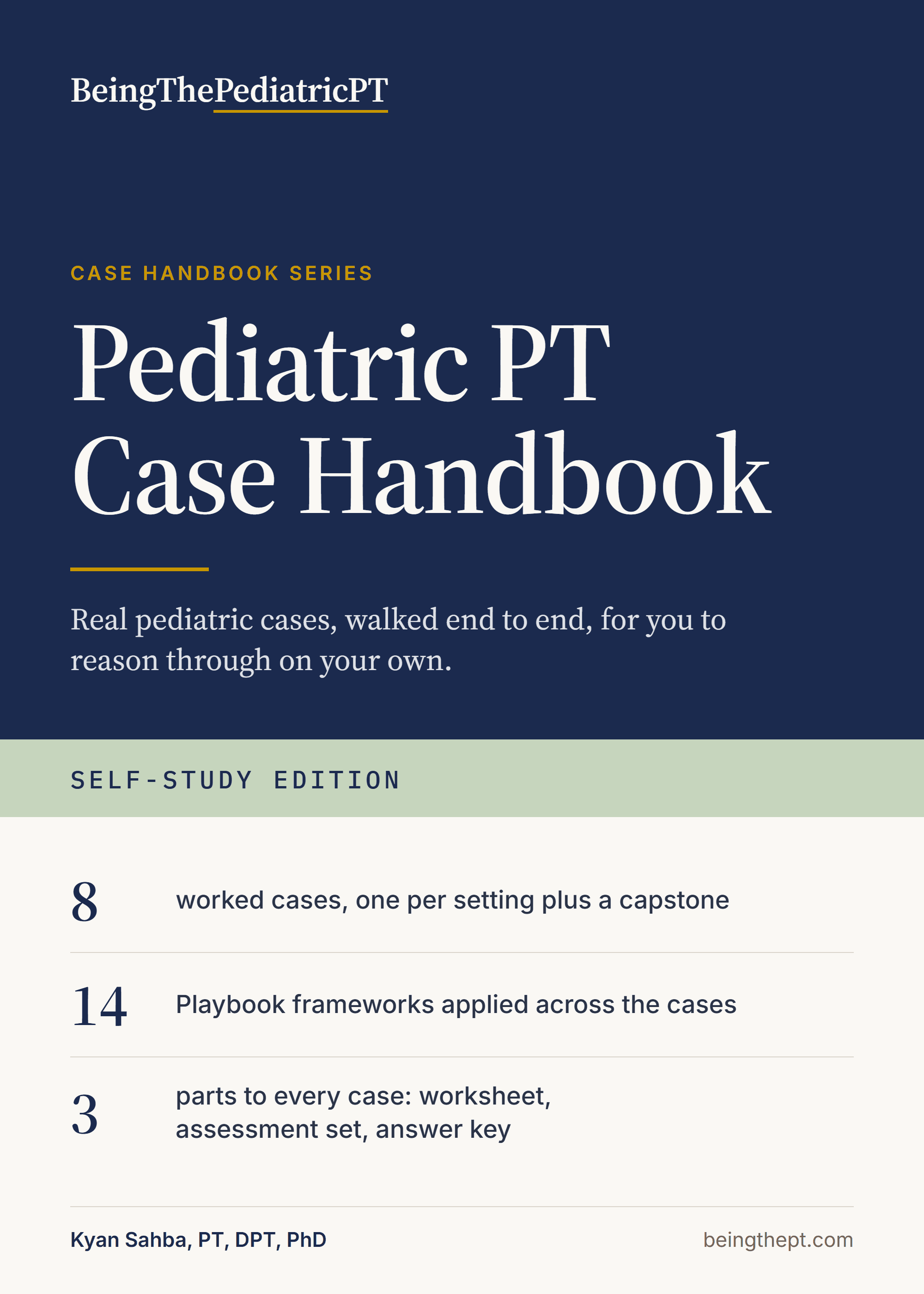 The Pediatric PT Case Handbook, cover