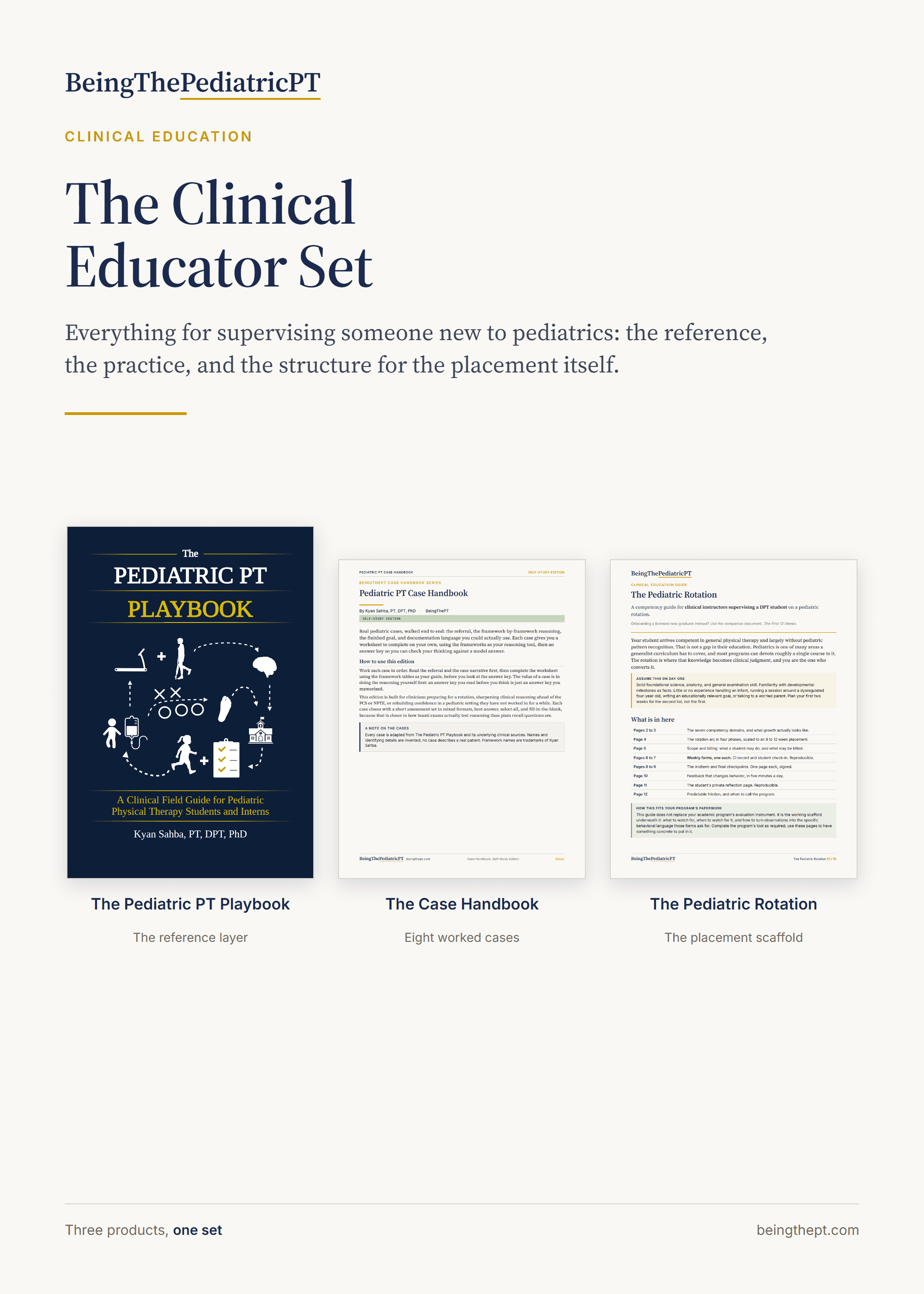 The Clinical Educator Set, cover