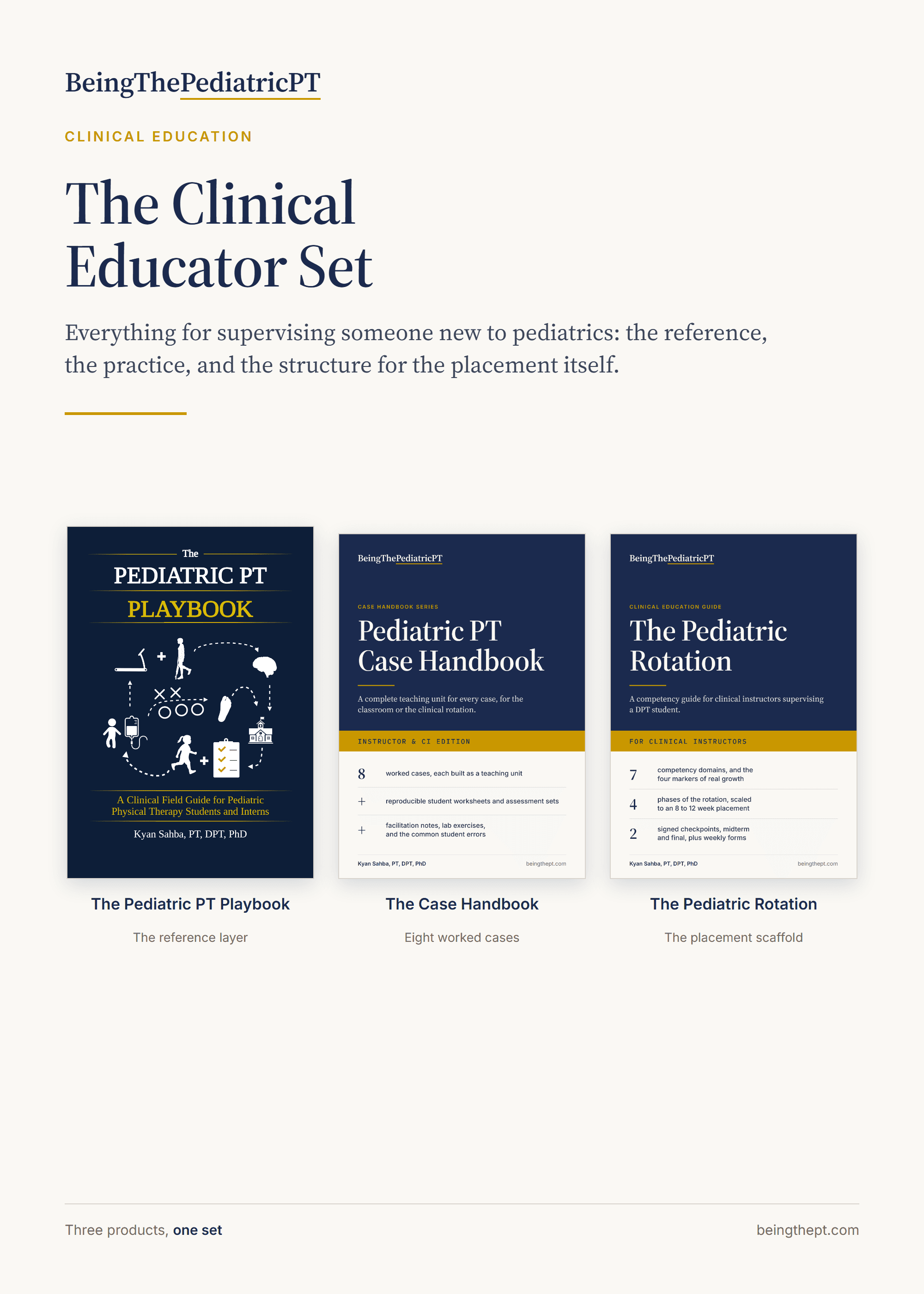 The Clinical Educator Set, cover