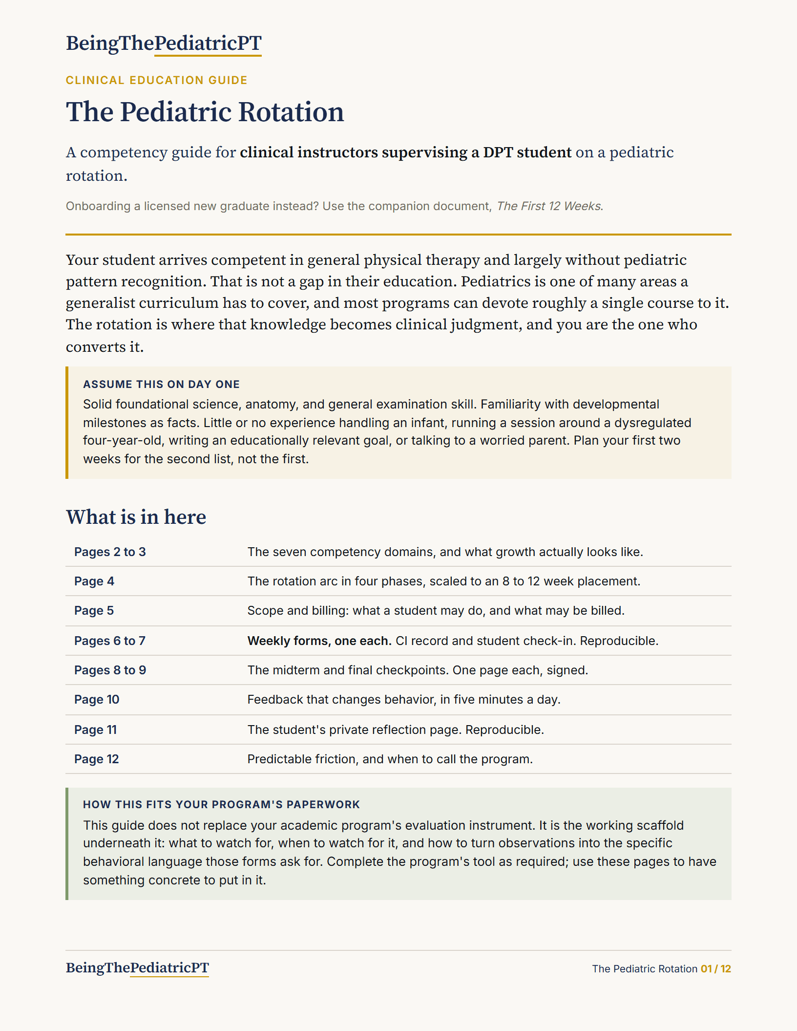The Pediatric Rotation, cover
